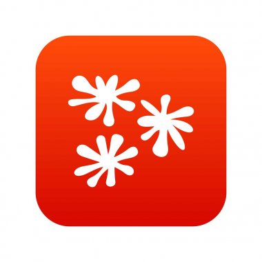 Paintball blob simgesi dijital kırmızı