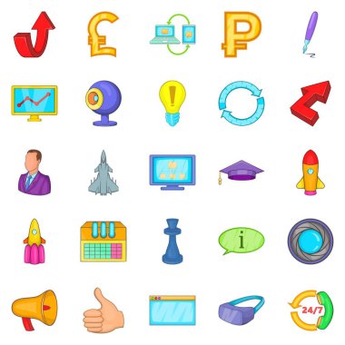 Tasarımcı freelancer Icons set, karikatür tarzı
