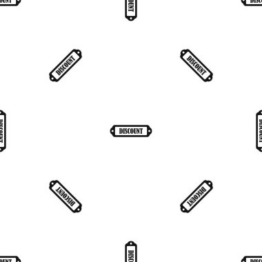 İndirim etiketi desen sorunsuz siyah