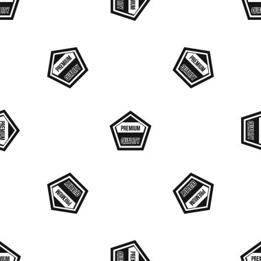 Premium Kalite etiketi desen sorunsuz siyah