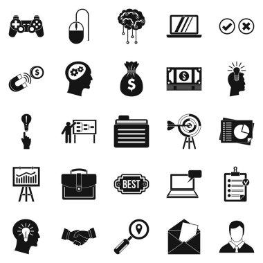 Oyun simgeleri cabukşalterli, basit stil oluşturma