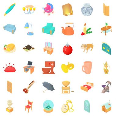 İç Icons set, karikatür tarzı