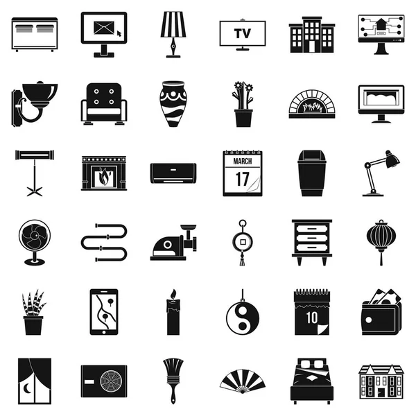 Dekor Icons set, basit tarzı