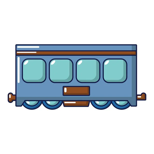 Icona treno veloce, stile cartone animato — Vettoriale Stock