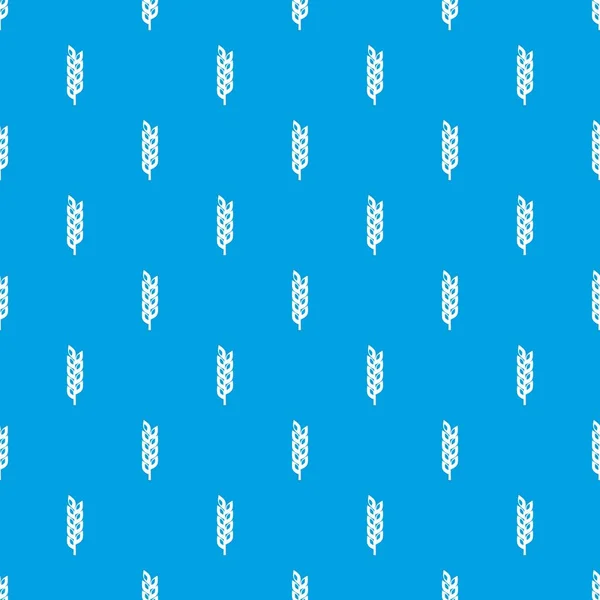Patrón de espiga de grano azul sin costura — Archivo Imágenes Vectoriales