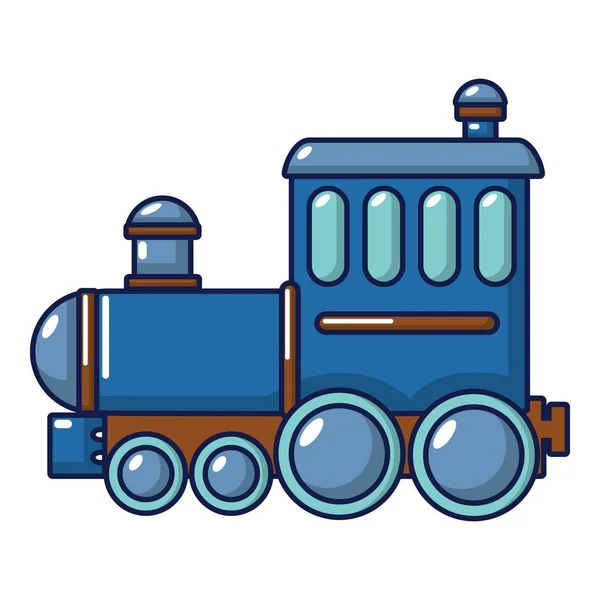 Locomotive icône, style dessin animé — Image vectorielle