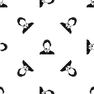 Müşteri Hizmetleri, telefon yardım desen sorunsuz siyah