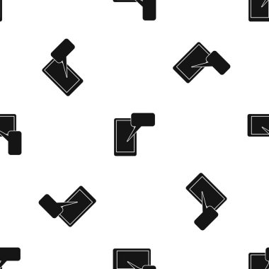 Mobil sohbet desen sorunsuz siyah