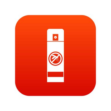 Sivrisinek sprey simgesi dijital kırmızı