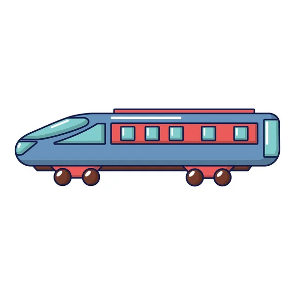 Express icona treno, stile cartone animato — Vettoriale Stock