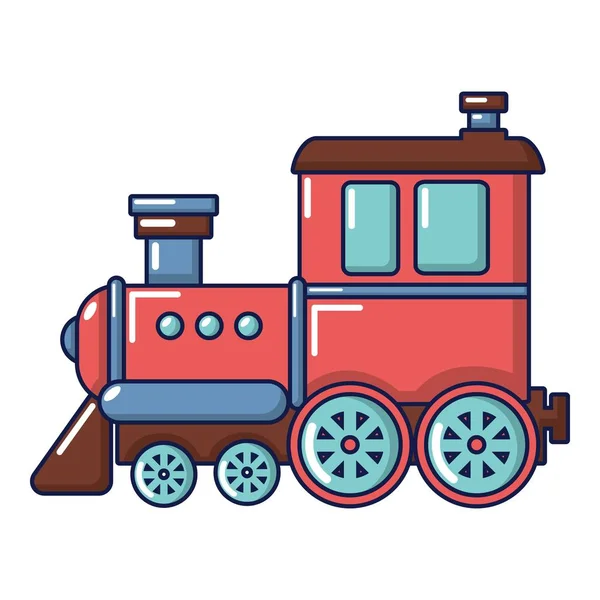 Spoorweg pictogram, cartoon stijl — Stockvector