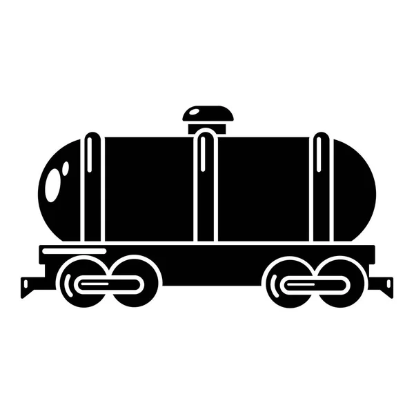 タンク車のアイコン、シンプルなスタイル — ストックベクタ