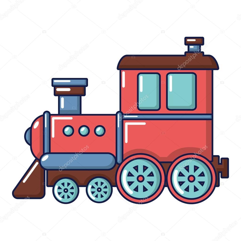 Railroad icon. Cartoon illustration of railroad vector icon for web