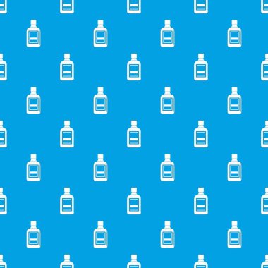 Plastik şişe desen kesintisiz mavi