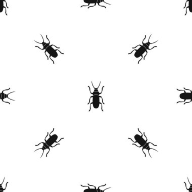 Böceği böcek desen sorunsuz siyah