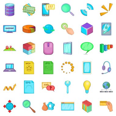 Internet sitesi simgeler kümesi, karikatür tarzı