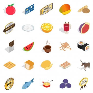 Kitchener Icons set, izometrik stili