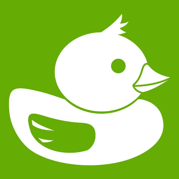 Ícone de pato verde — Vetor de Stock