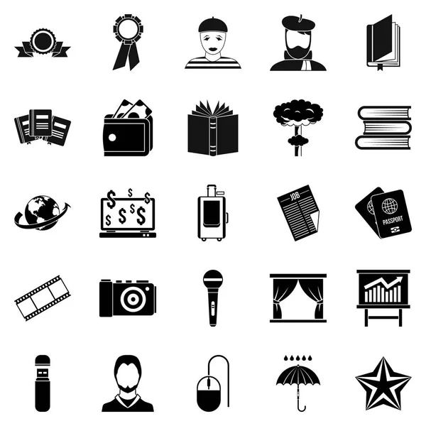 Officeman Icons set, basit tarzı