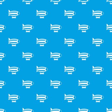 Çizgili zeplin desen kesintisiz mavi