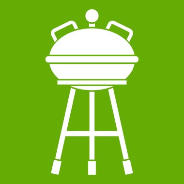 Su ısıtıcısı Barbekü simgesi yeşil