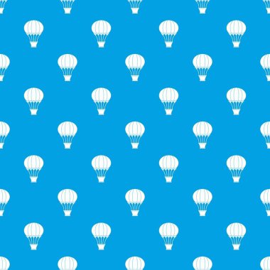 Sıcak hava balonu sepet desen kesintisiz mavi