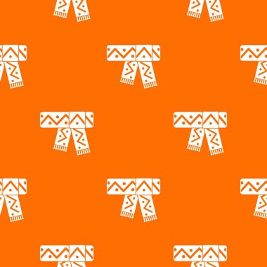 Dikişsiz desen desenli örgü atkı