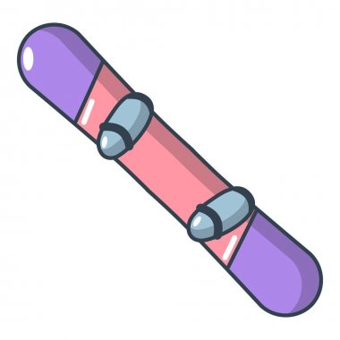 Snowboard simgesi, karikatür tarzı