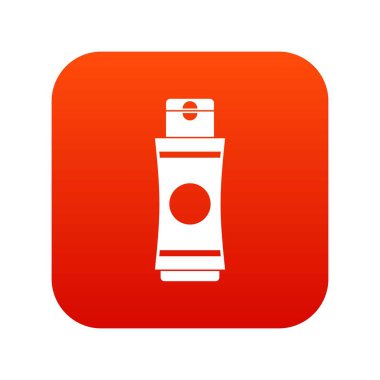 Tüp krem veya jel simgesinin dijital kırmızı