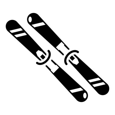 Kayak simgesi, basit siyah stil