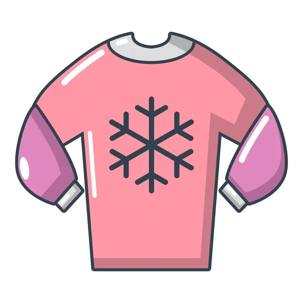 Sweater icon, cartoon style — Stock Vector