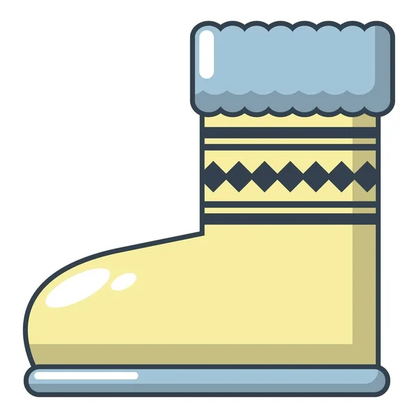 UGG boty icon, kreslený styl — Stockový vektor