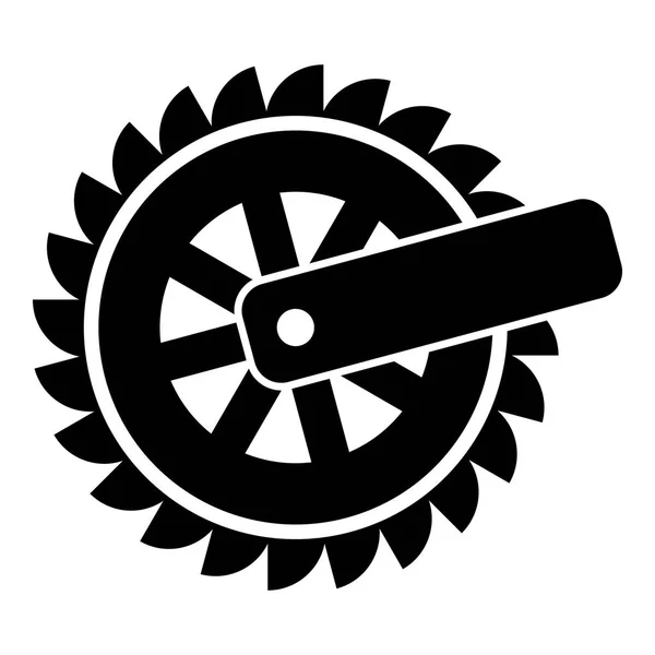 Icône roue dentée, style simple — Image vectorielle