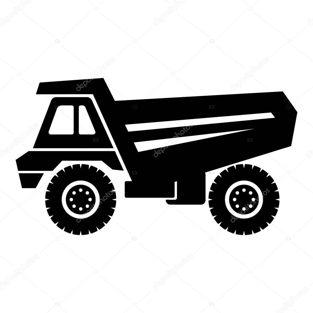 Truck icon. Simple illustration of truck vector icon for web