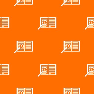 Büyüteç camı açık kitap desen sorunsuz üzerinde