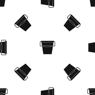 Boş kova desen sorunsuz siyah