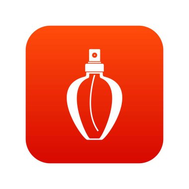 Parfüm şişesi simgesi dijital kırmızı