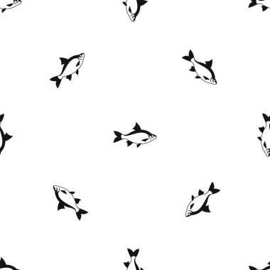 Nehir balık model sorunsuz siyah