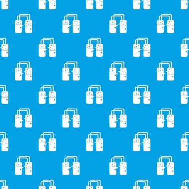 Tüpler desen kesintisiz mavi ile bağlı konteyner