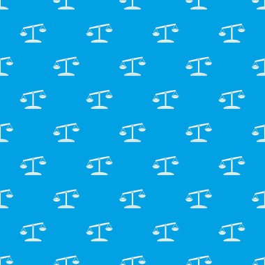 Retro ölçekler desen kesintisiz mavi