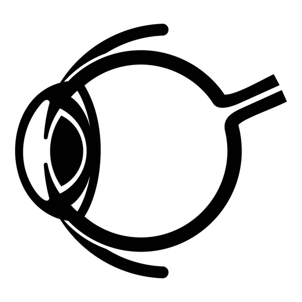Anatomi ikon mata, gaya sederhana - Stok Vektor