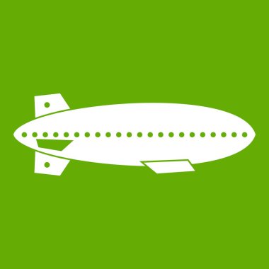 Zeplin balon simgesi yeşil