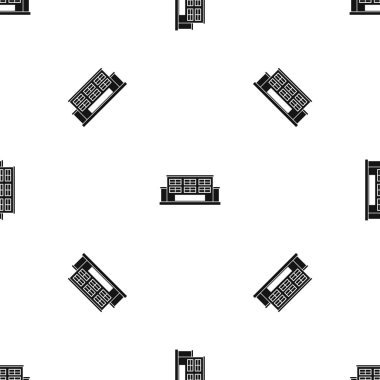 Endüstriyel Bina Model sorunsuz siyah