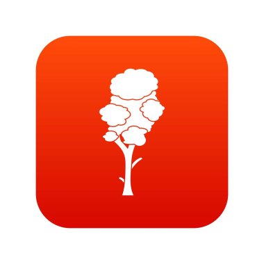 Linden simgesi dijital kırmızı