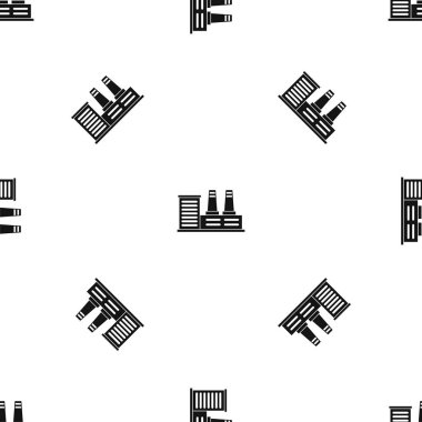 Santral desen sorunsuz siyah