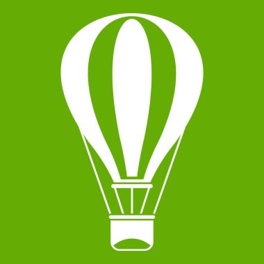 Sıcak hava balon simgesi yeşil