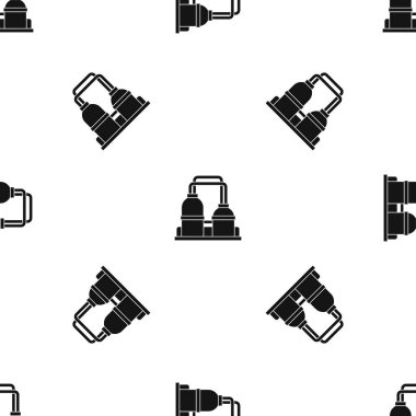 Petrol işleme Fabrika desen sorunsuz siyah