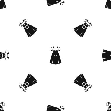 Geleneksel Bavyera elbise model sorunsuz siyah