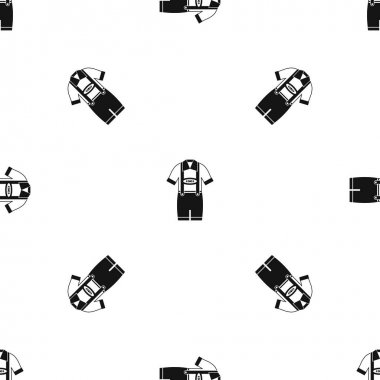 Tişört ve pantolon askısı desen sorunsuz siyah