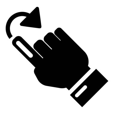 İmleç simgesi, basit siyah stil açmak